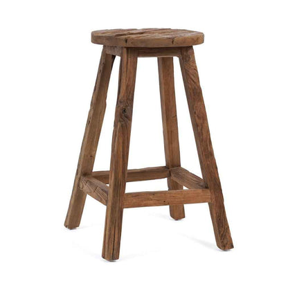 SHIBORI STOOL | RECLAIMED TEAK | IN-OUTDOORS