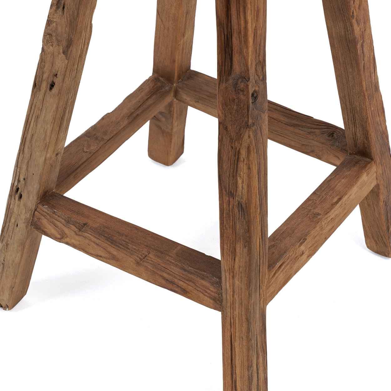 SHIBORI STOOL | RECLAIMED TEAK | IN-OUTDOORS