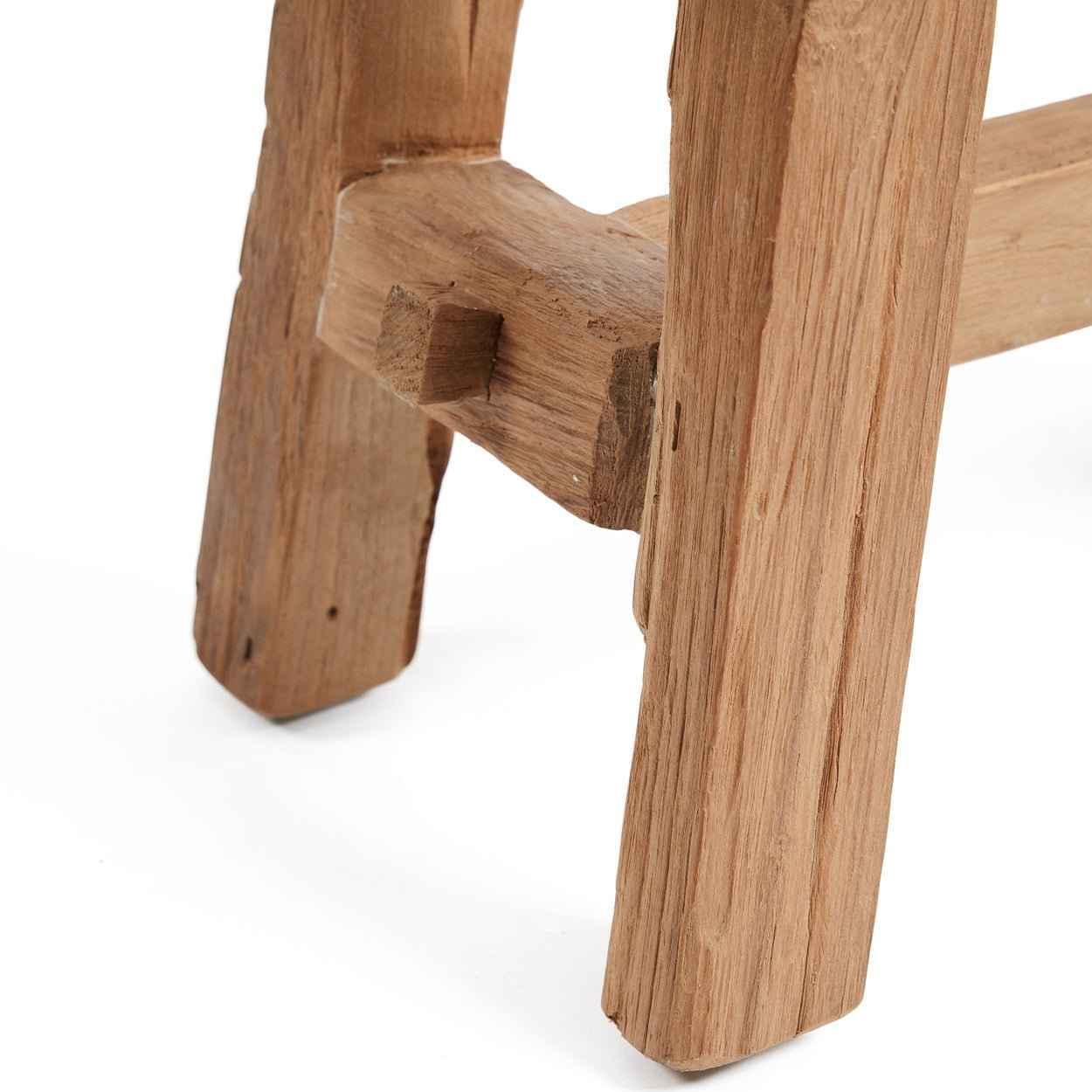 SHOJU STOOL +SIDE TABLE | RECLAIMED TEAK | IN-OUTDOORS | MEDIUM