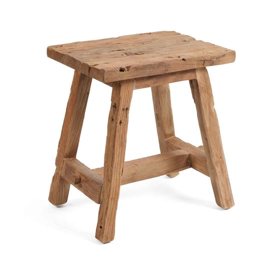 SHOJU STOOL +SIDE TABLE | RECLAIMED TEAK | IN-OUTDOORS | MEDIUM