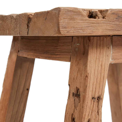 SHOJU STOOL +SIDE TABLE | RECLAIMED TEAK | IN-OUTDOORS | MEDIUM