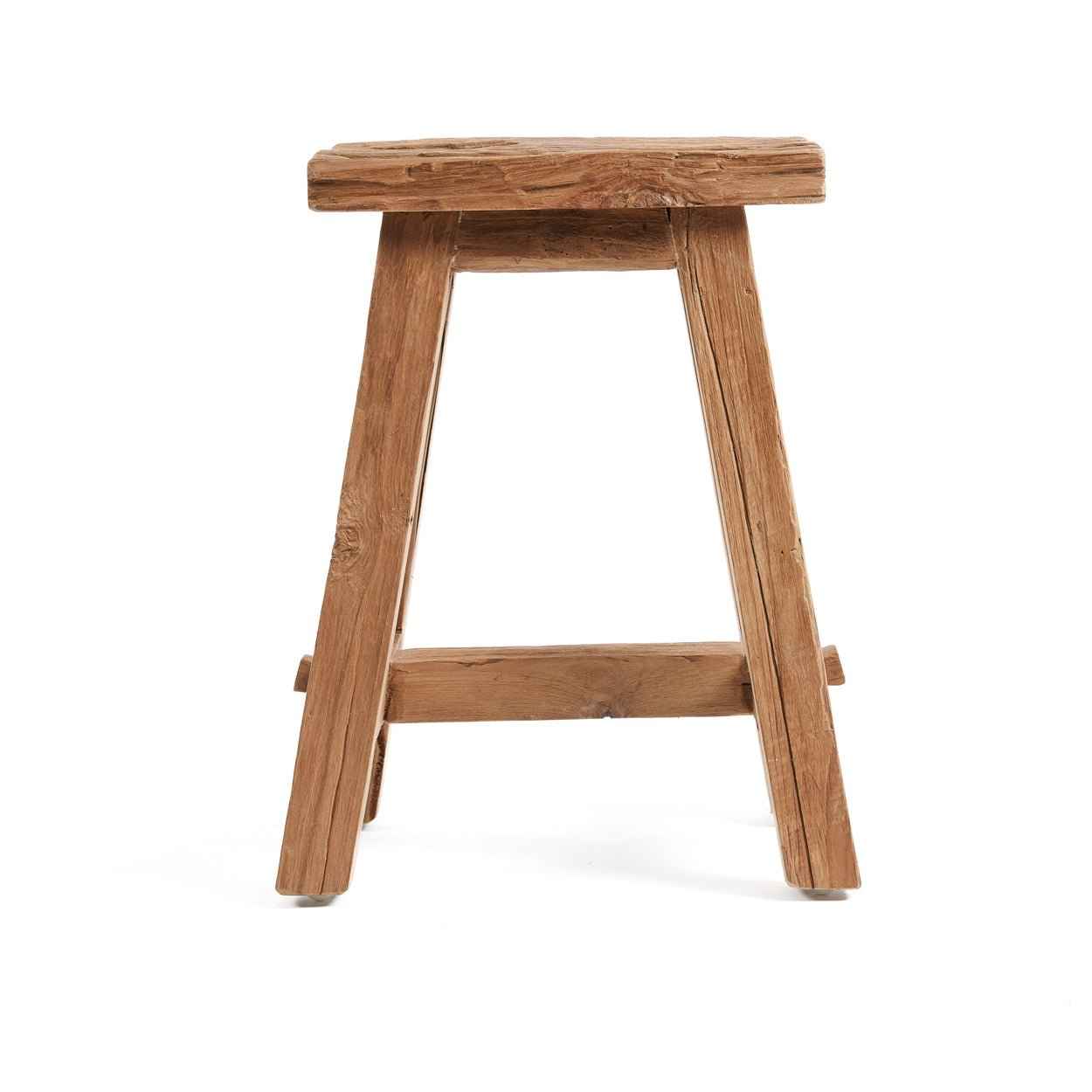 SHOJU STOOL +SIDE TABLE | RECLAIMED TEAK | IN-OUTDOORS | MEDIUM