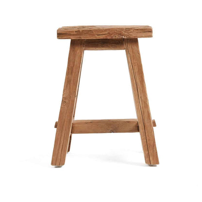 SHOJU STOOL +SIDE TABLE | RECLAIMED TEAK | IN-OUTDOORS | MEDIUM