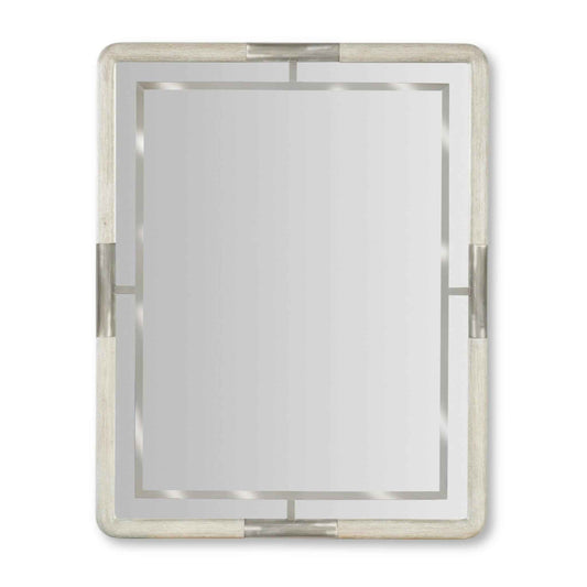 MODERN MOOD RECTANGLE METAL ACCENT MIRROR