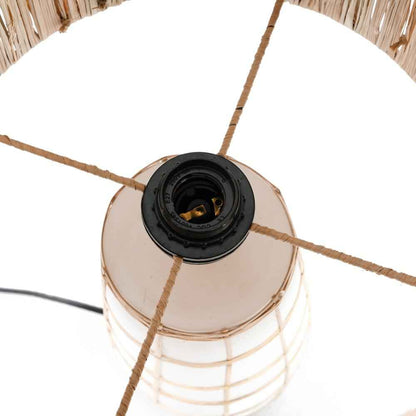 SKIATHOS TABLE LAMP | WHITE + NATURAL