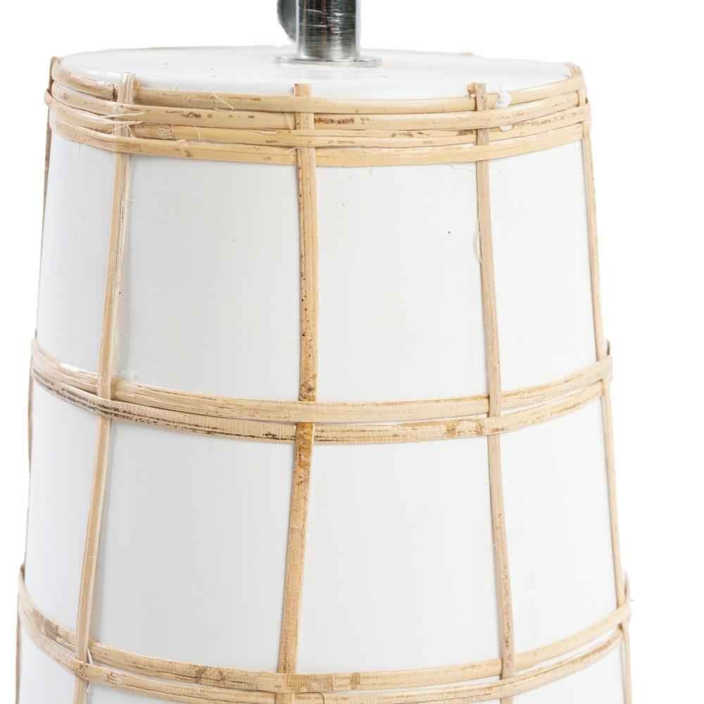 SKIATHOS TABLE LAMP | WHITE + NATURAL