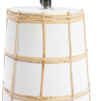 SKIATHOS TABLE LAMP | WHITE + NATURAL