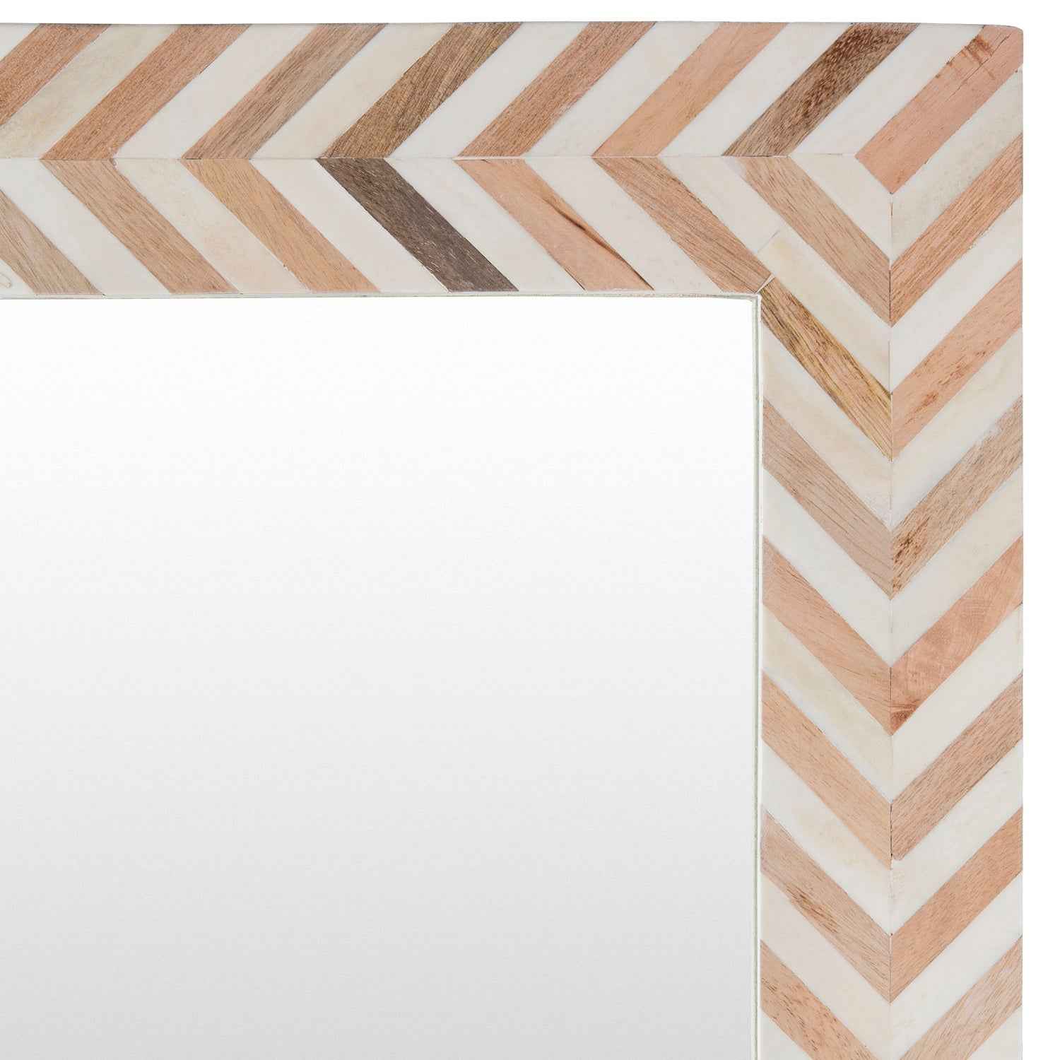 SOCAL CHEVRON STRIPED FLOOR MIRROR