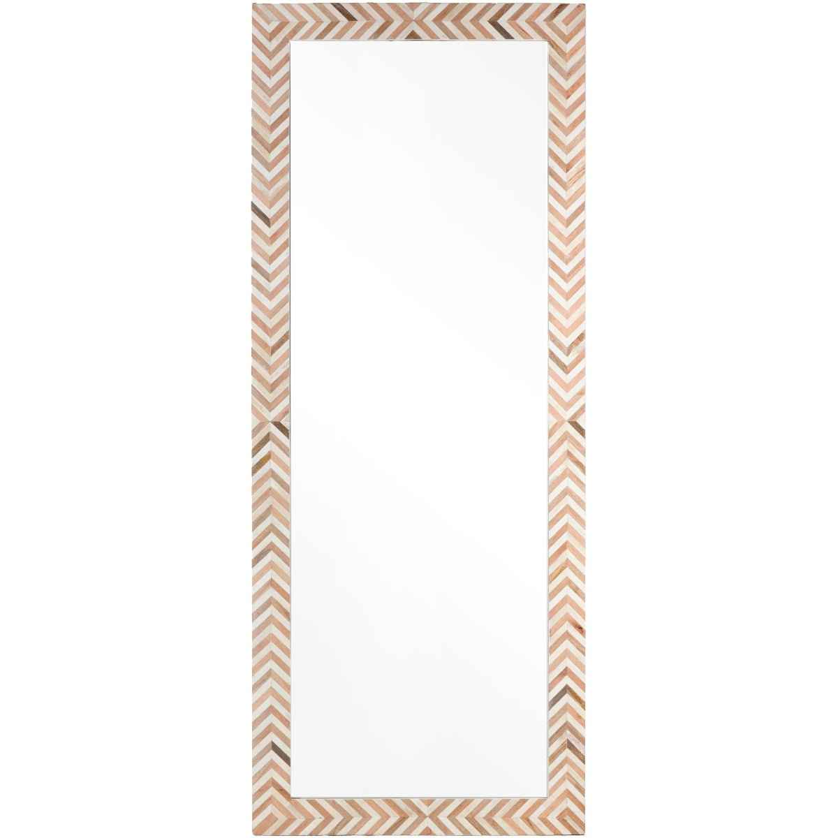 SOCAL CHEVRON STRIPED FLOOR MIRROR