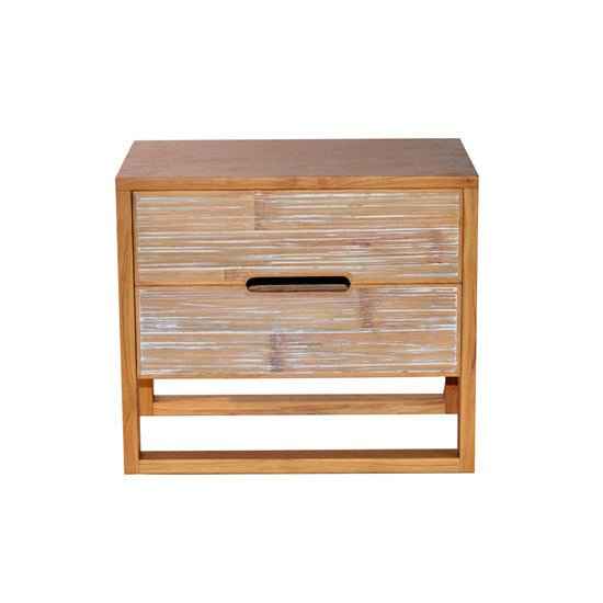 SOLARIS (BED)SIDE TABLE | BAMBOO + NATURAL TEAK
