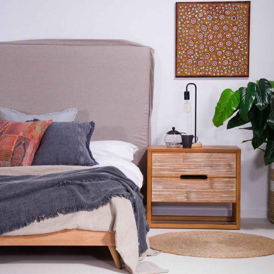 SOLARIS (BED)SIDE TABLE | BAMBOO + TEAK