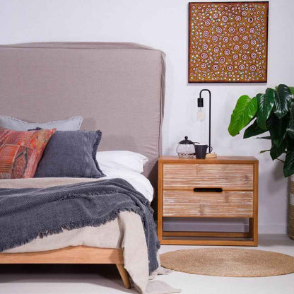 SOLARIS (BED)SIDE TABLE | BAMBOO + TEAK