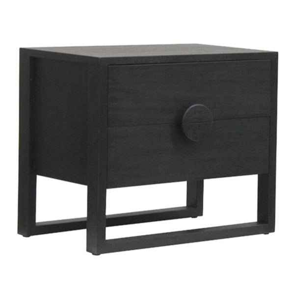 SOLARIS (BED)SIDE TABLE | CHARCOAL OAK