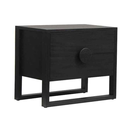 SOLARIS (BED)SIDE TABLE | ROUND HANDLE | CHARCOAL