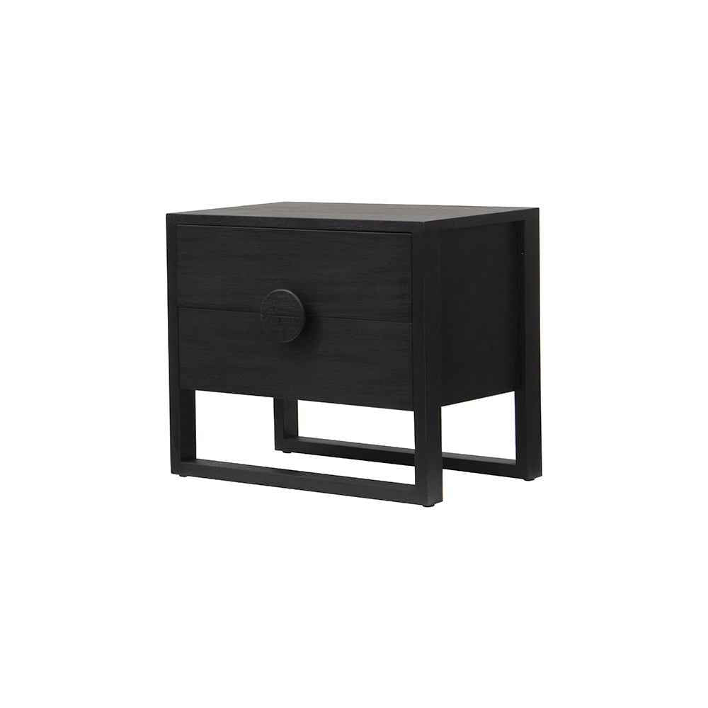 SOLARIS (BED)SIDE TABLE | ROUND HANDLE | CHARCOAL