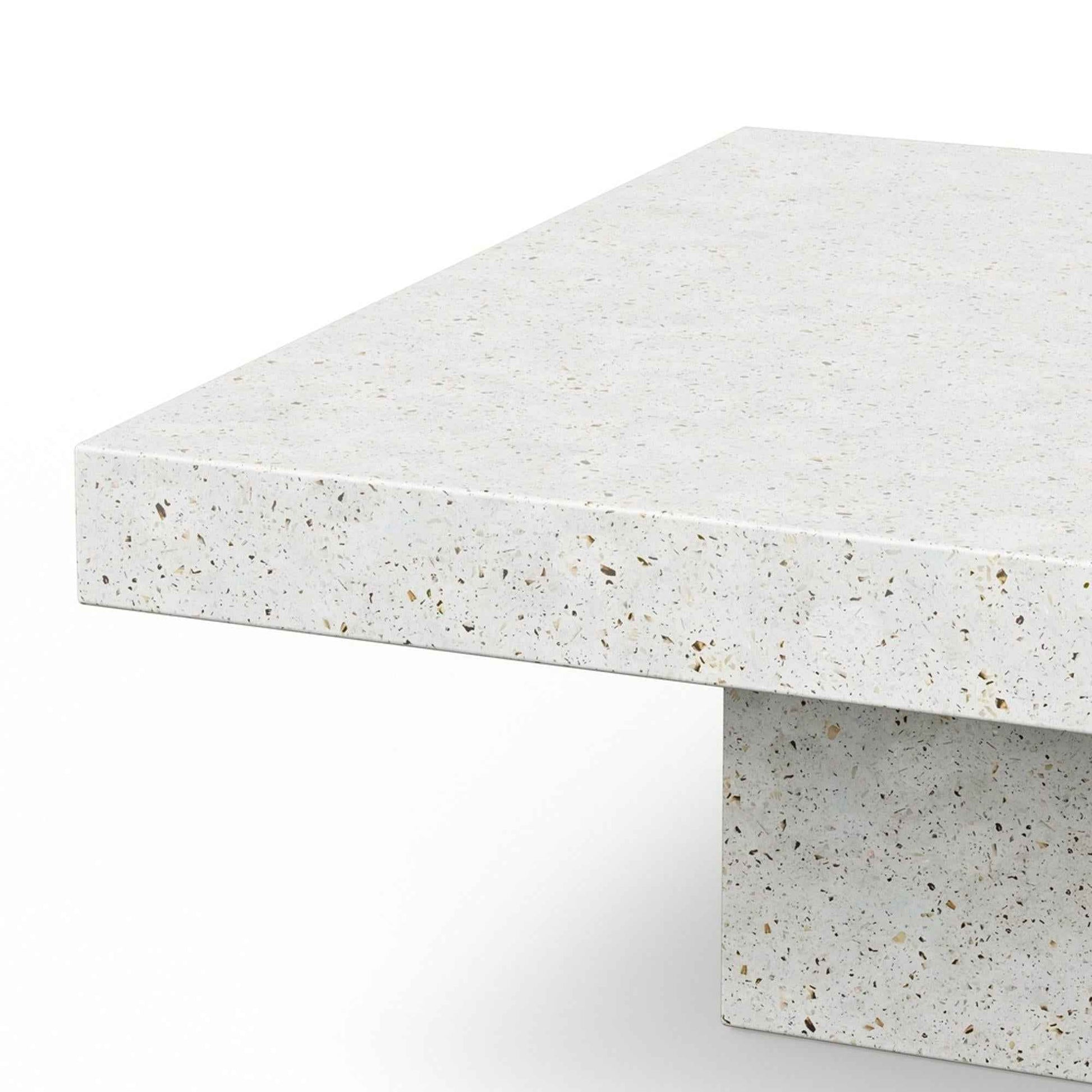 CONCRETE SLAB COFFEE TABLE: SQUARE