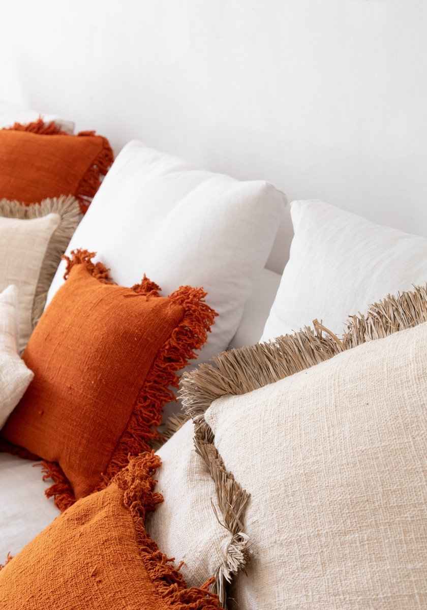 ST TROPEZ CUSHION COVER | NATURAL WHITE | 60 x 60 cm