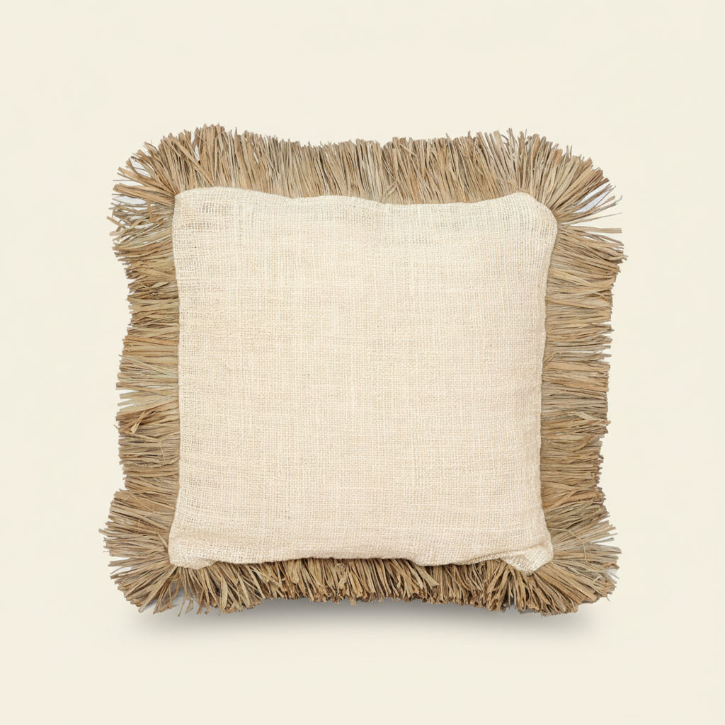 ST TROPEZ CUSHION COVER | NATURAL WHITE | 60 x 60 cm