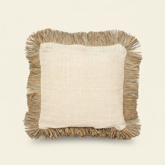 ST TROPEZ CUSHION COVER | NATURAL WHITE | 60 x 60 cm