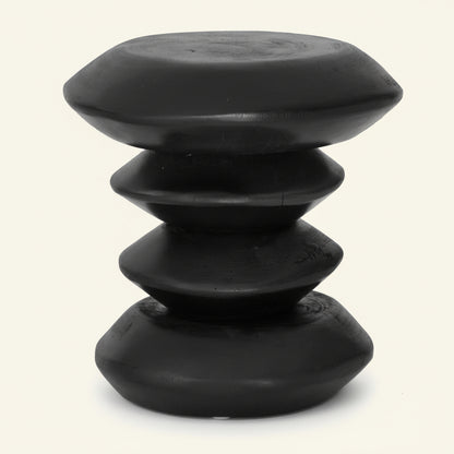 STACKS STOOL + SIDE TABLE | BLACK - Green Design Gallery