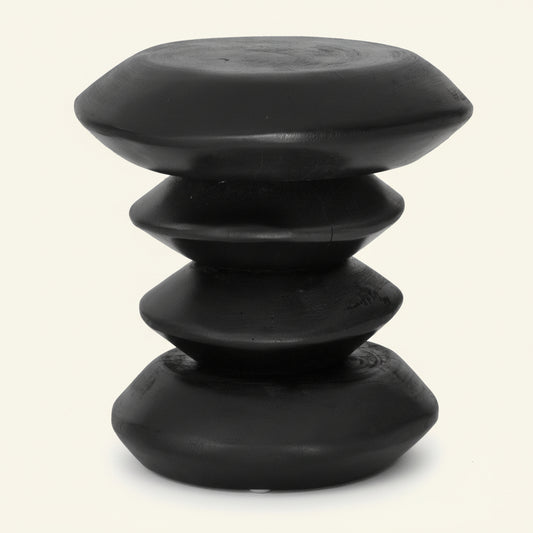 STACKS STOOL + SIDE TABLE | BLACK - Green Design Gallery