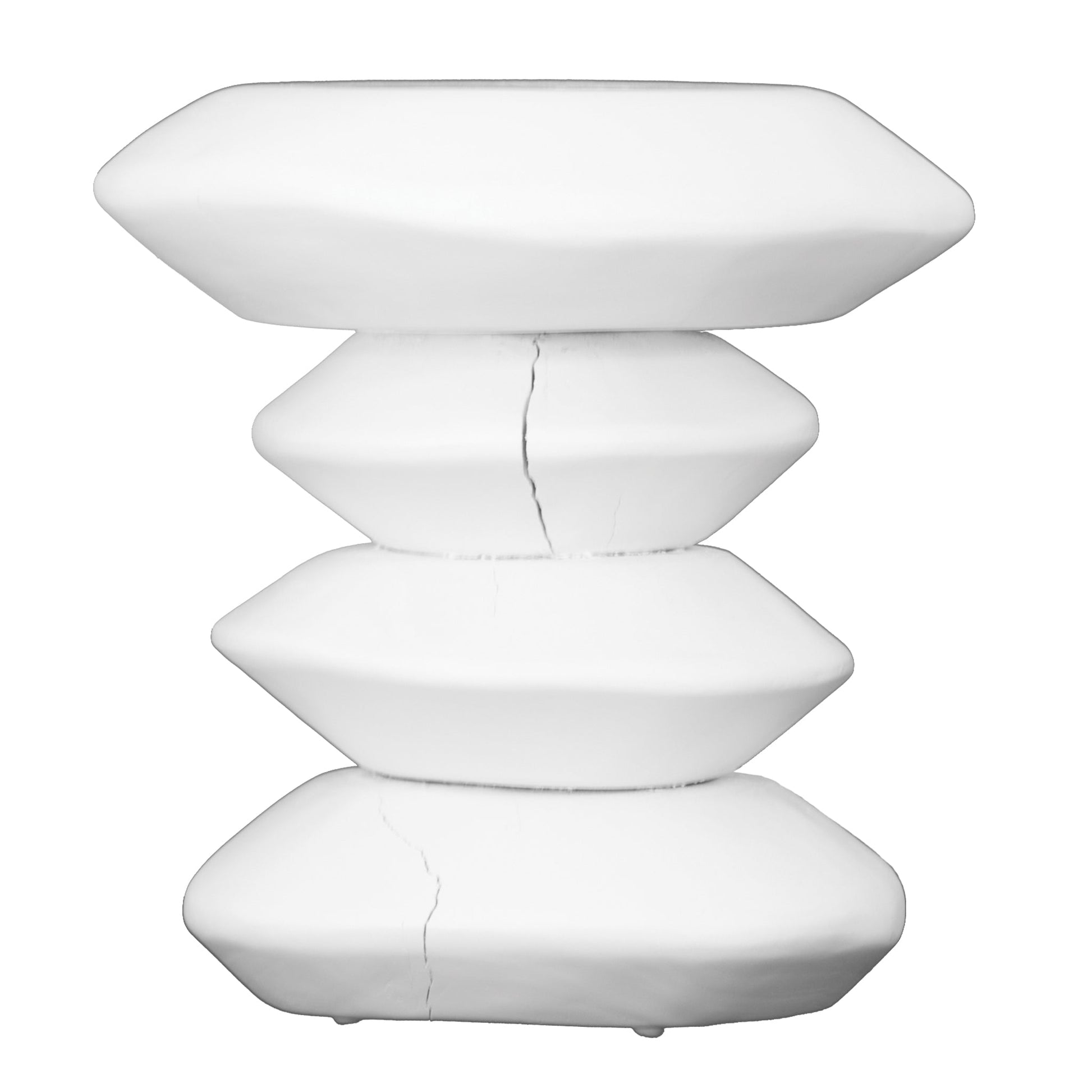STACKS STOOL + SIDE TABLE | WHITE - Green Design Gallery