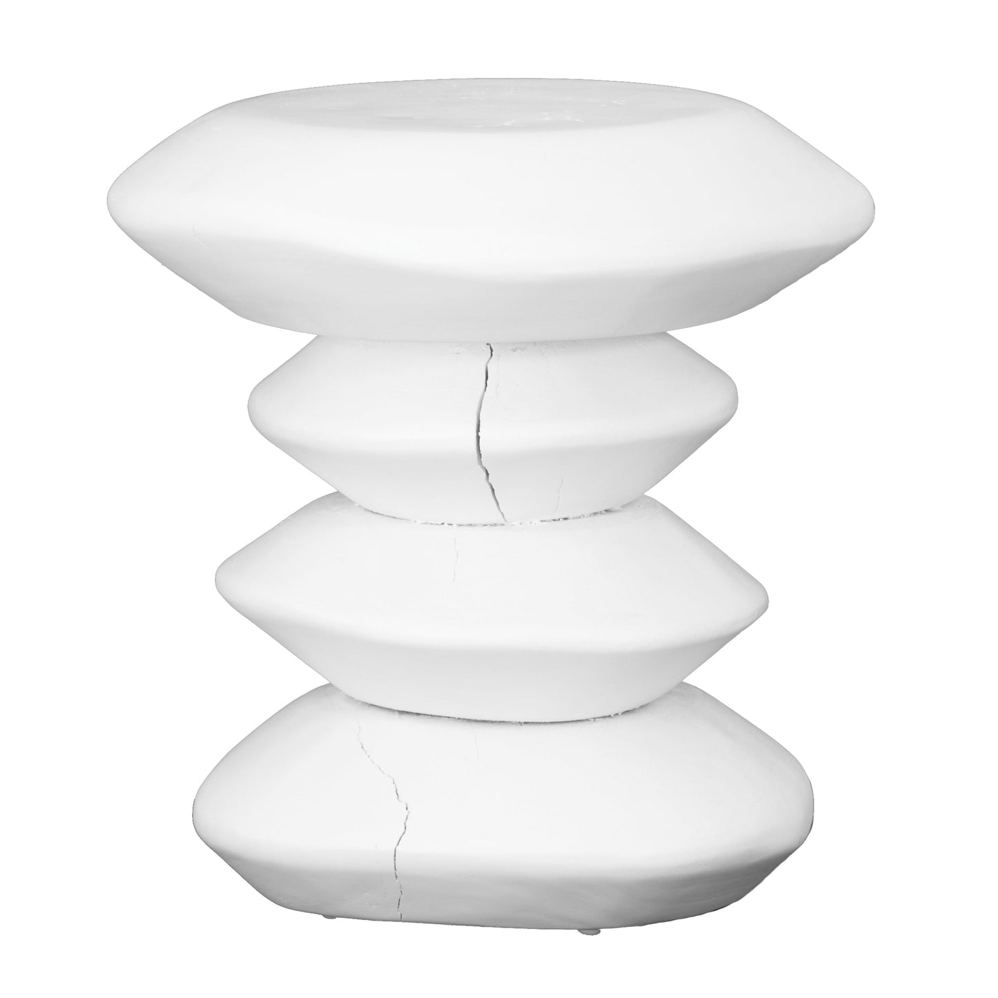 STACKS STOOL + SIDE TABLE | WHITE - Green Design Gallery