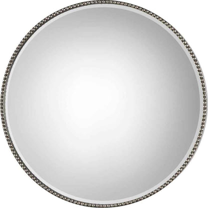 STEFANIA BEADED ROUND MIRROR