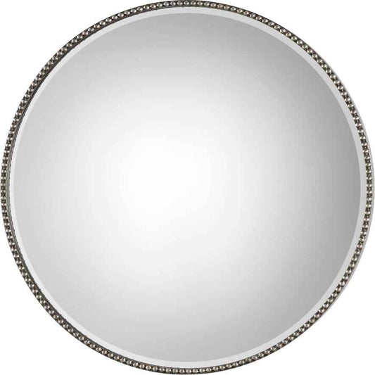 STEFANIA BEADED ROUND MIRROR