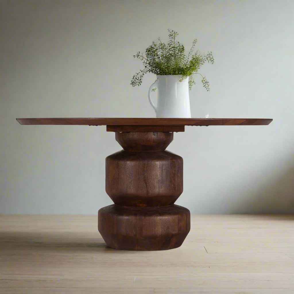 STELLAN 60"RD MANGO WOOD DINING