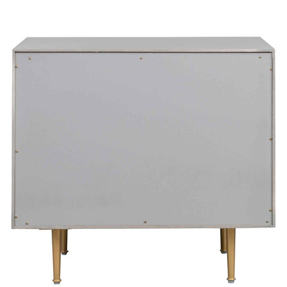 STRIDE GREY LACQUER NIGHTSTAND
