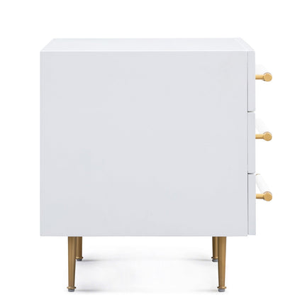 STRIDE WHITE LACQUER NIGHTSTAND
