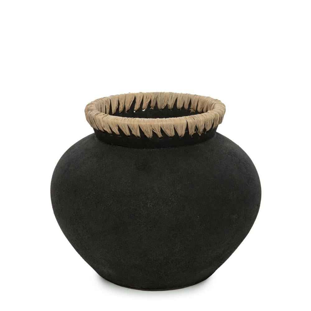 STYLY VASE | BLACK + NATURAL | 3 SIZES