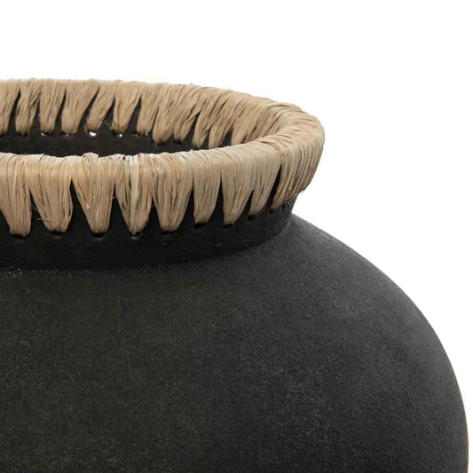 STYLY VASE | BLACK + NATURAL | 3 SIZES