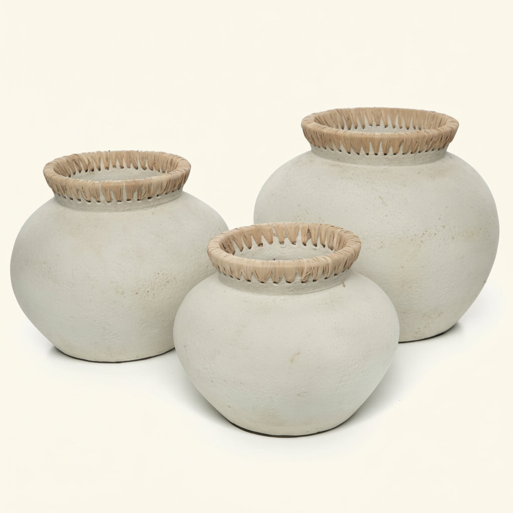 STYLY VASE | CONCRETE + NATURAL | 3 SIZES