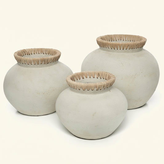 STYLY VASE | CONCRETE + NATURAL | 3 SIZES