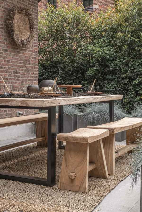 SUAR STOOL | SMALL BENCH | NATURAL