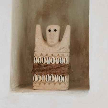 SUMBA STONE STATUE #28 ON STAND