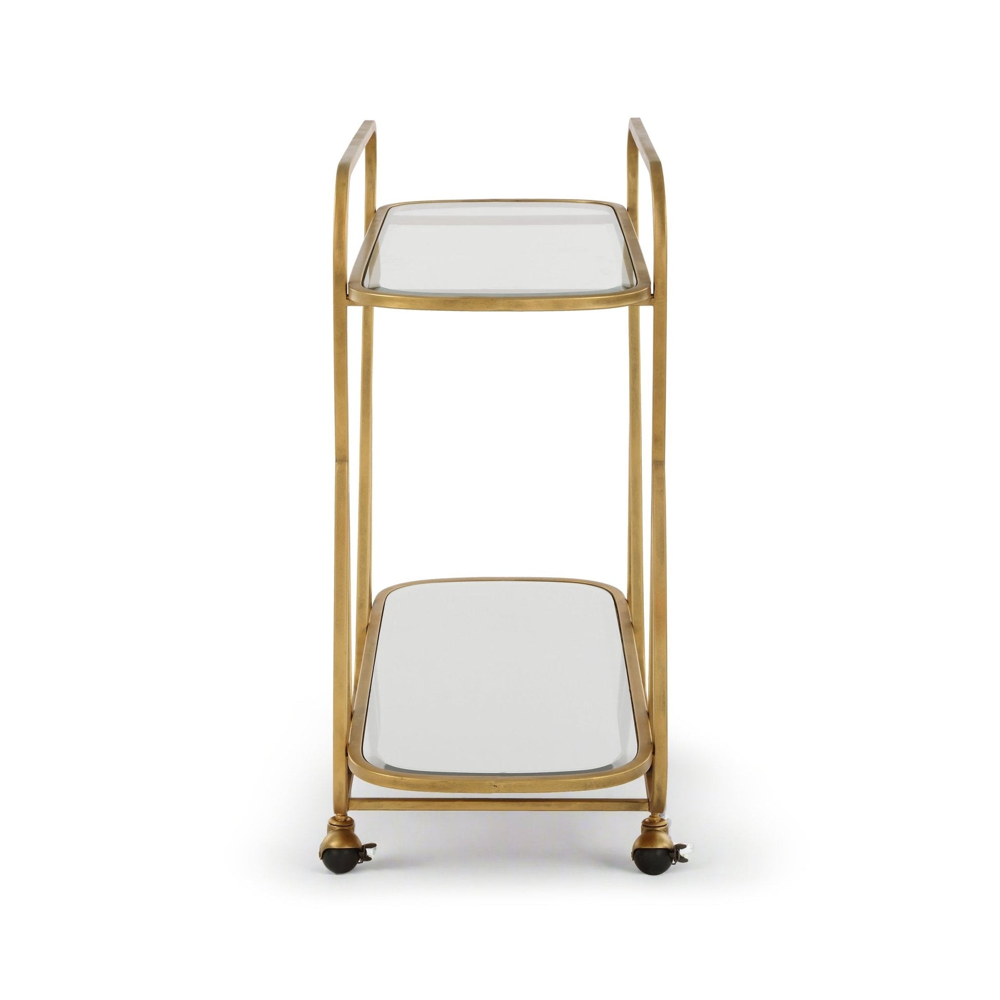 SWAIN BRASS SERVING CART