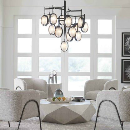 TAMBORA COFFEE TABLE: WHITE CERUSE