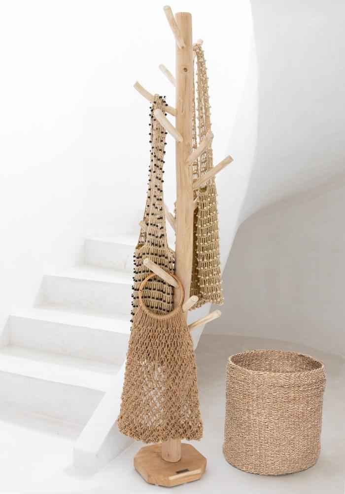 TEAK COAT HANGER | NATURAL