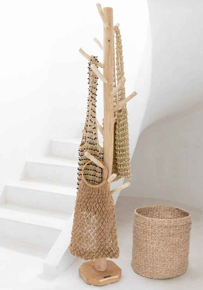 TEAK COAT HANGER | NATURAL