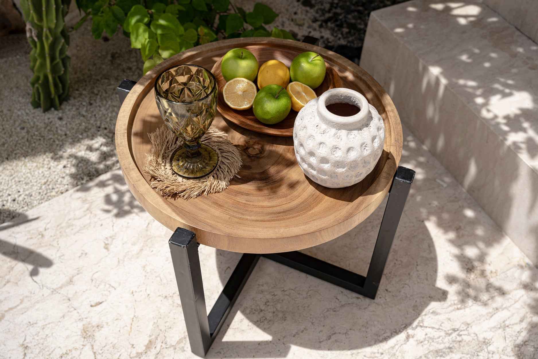 TEAK DINING PLATES | SET OF 6