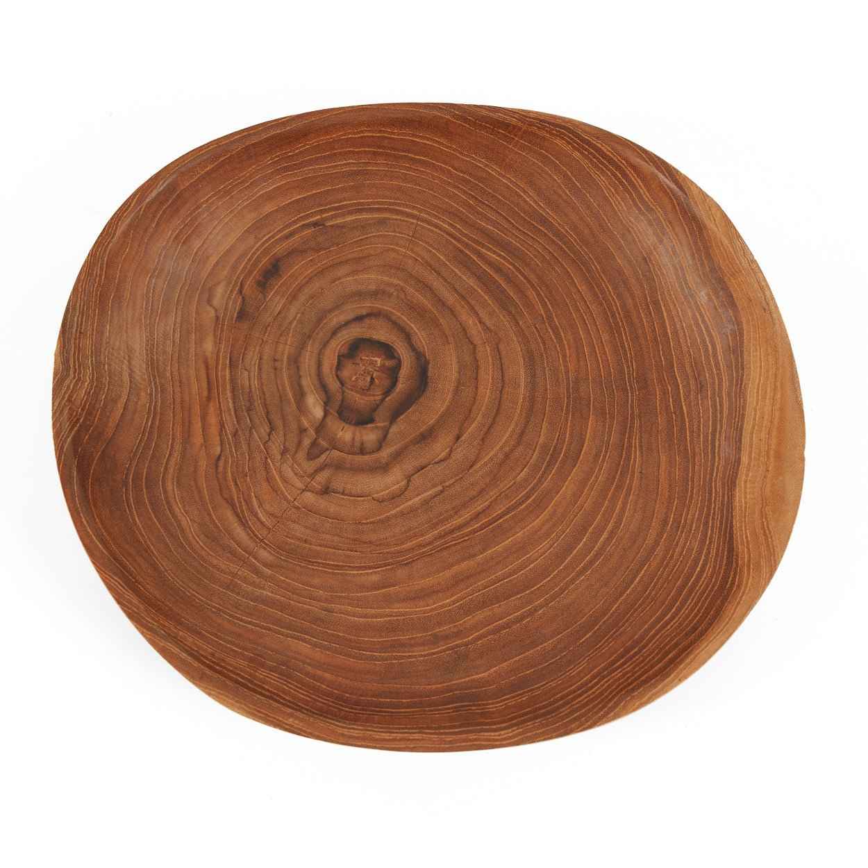 TEAK DINING PLATES | SET OF 6