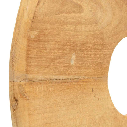 TEAK DISK ON STAND / NATURAL