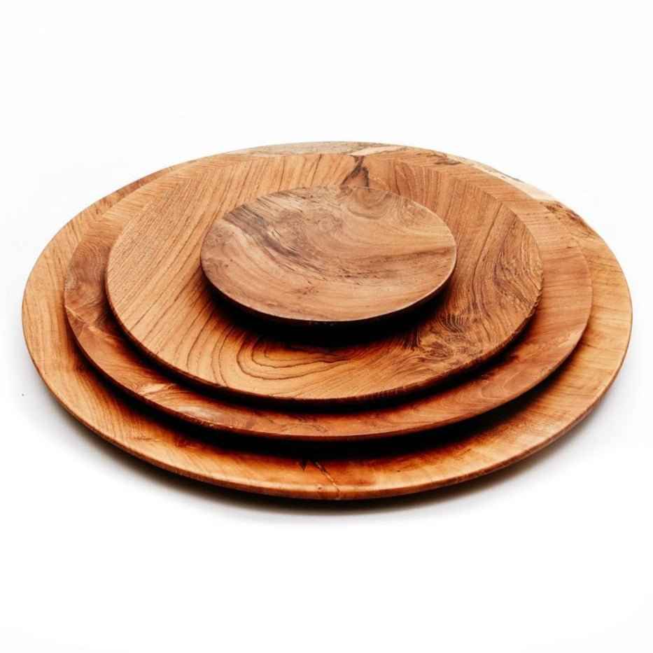 TEAK ROOT PLATES | 4 SIZES