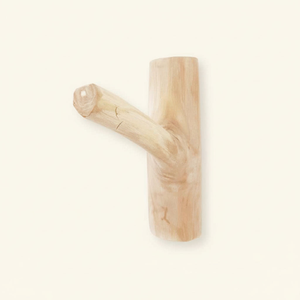 TEAK WALL HOOK | NATURAL