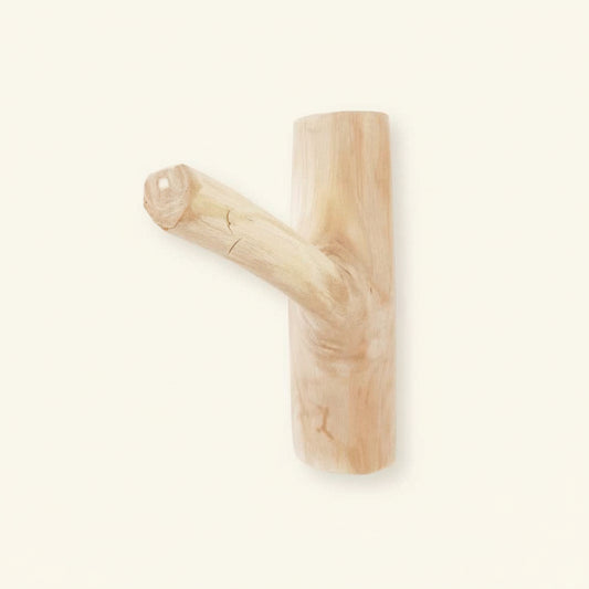 TEAK WALL HOOK | NATURAL