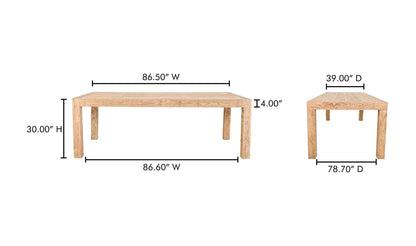 TERRAIN AGED OAK DINING TABLE