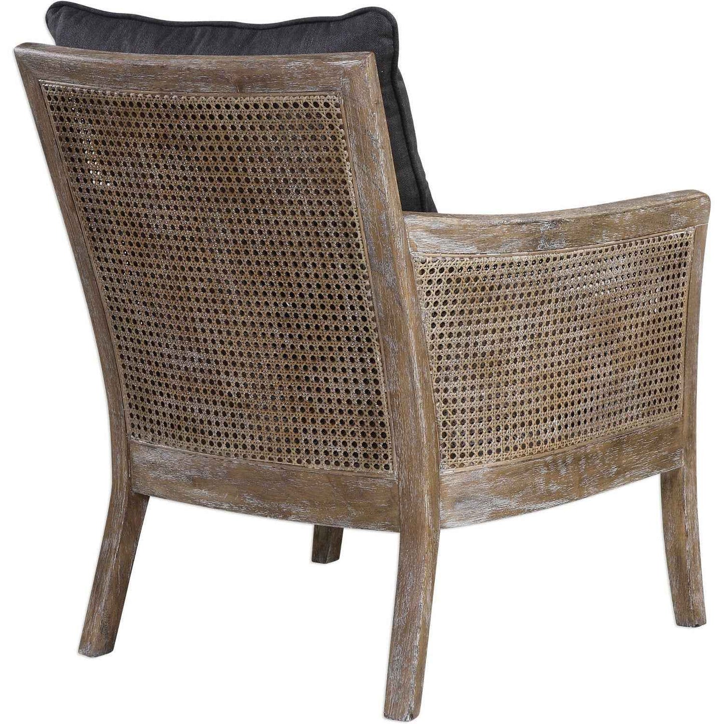 THE GROVE CANE CHAIR: CHARCOAL